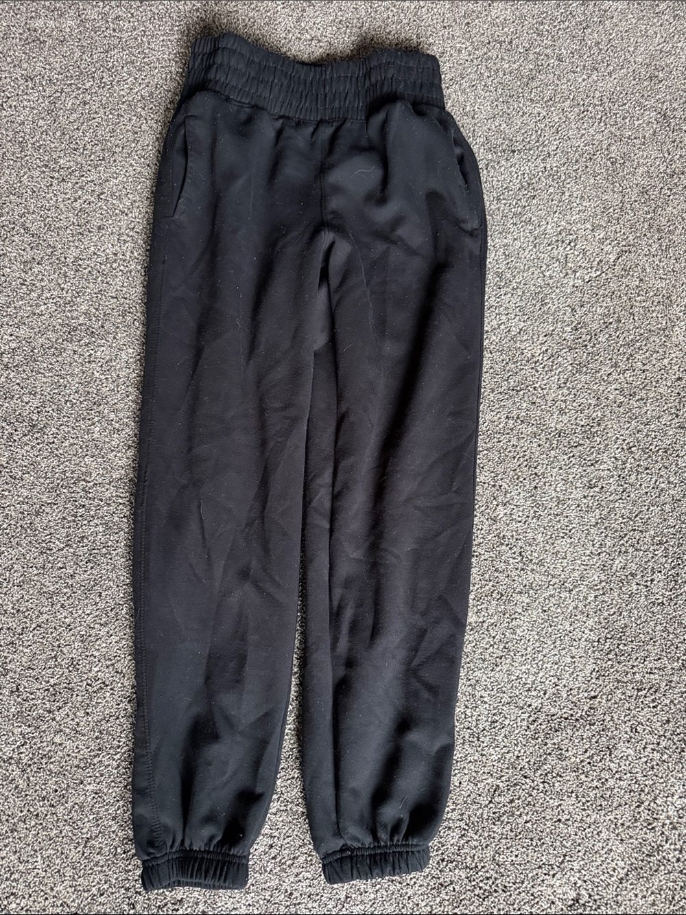 Women’s Black Jogger Pants - Comfortable Elastic Waist